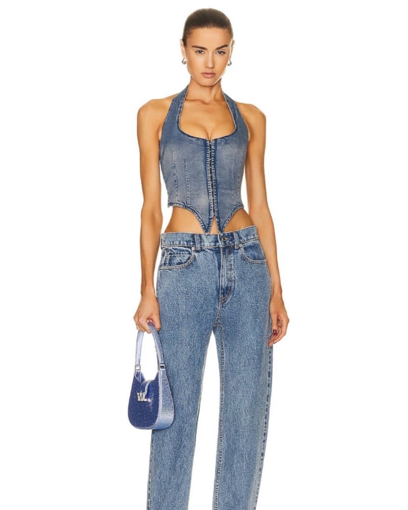 Miaou Dani Vest in Echo Demim - Image 1