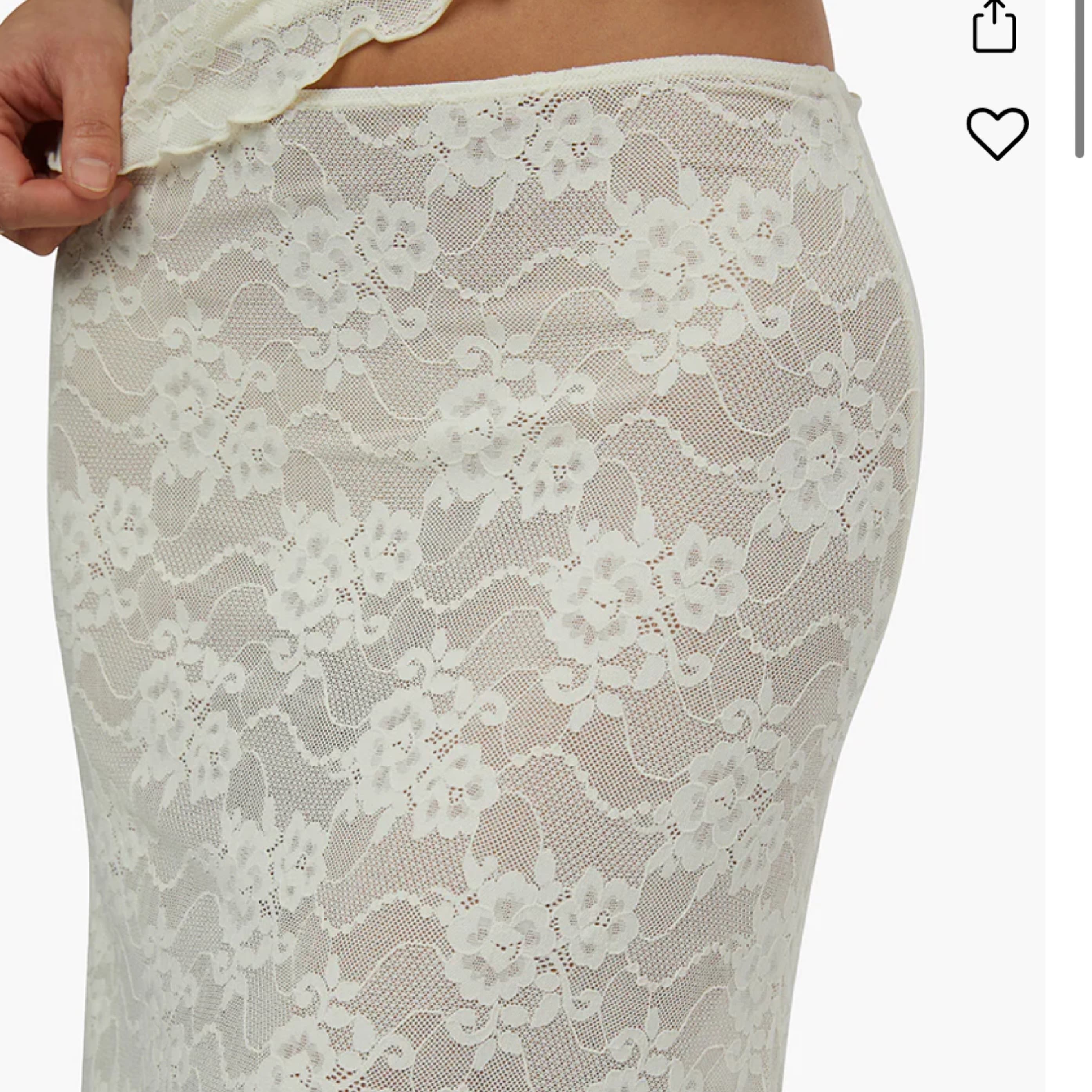 Weworewhat White Lace Slip Midi - Image 5