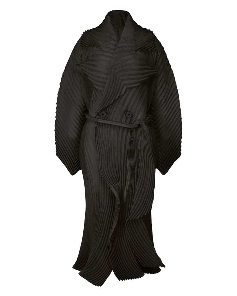 Issey Miyake Pleated Black Robe - Image 4