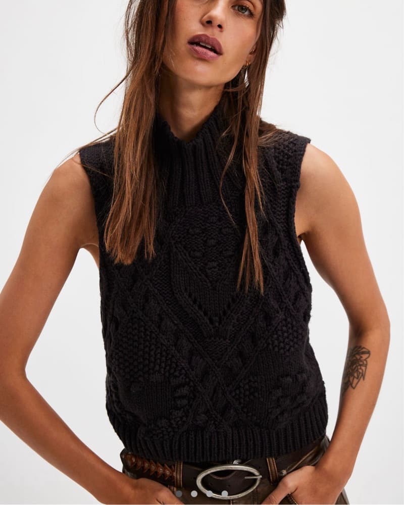 Free People Sasha Turtleneck Vest - Image 1