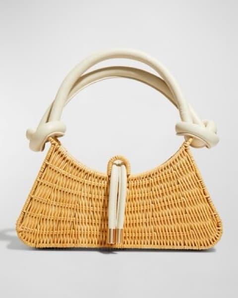 Cult Gaia Rhea Rattan Bag - Image 5