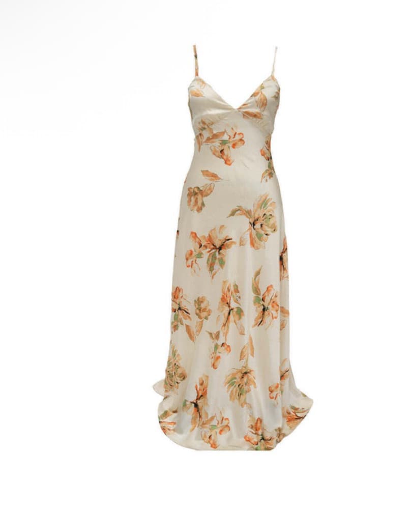 12th tribe Floral Satin Midi Dress  - Image 2