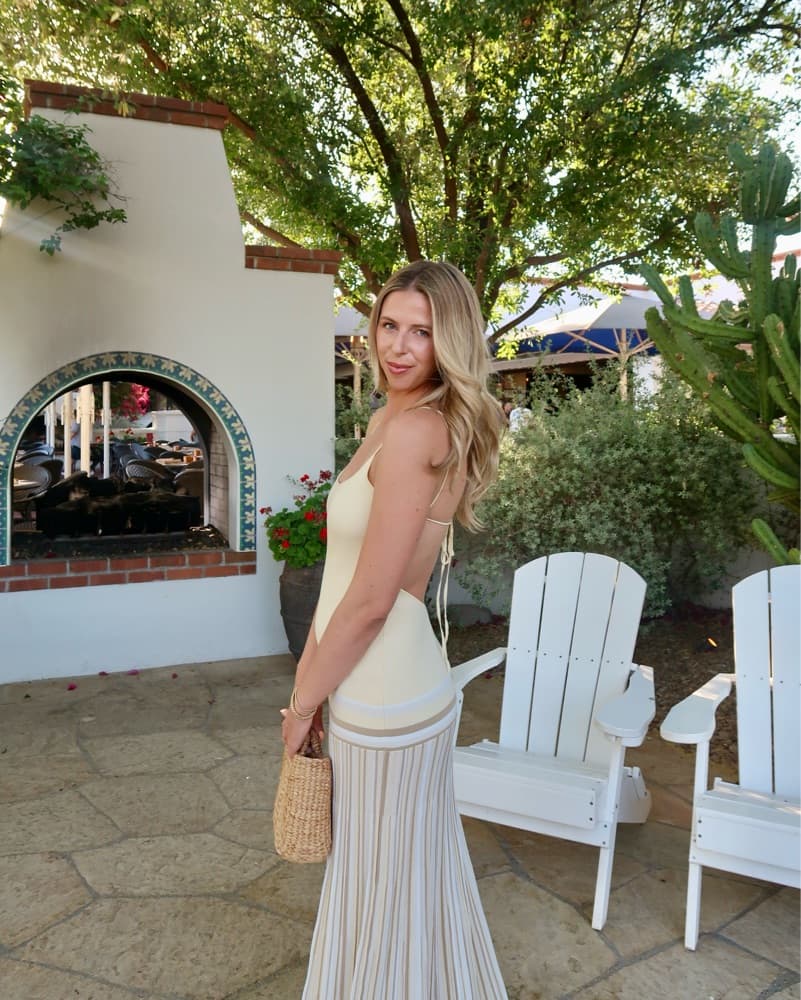 Citara Maxi Dress Butter Stripe - Image 6