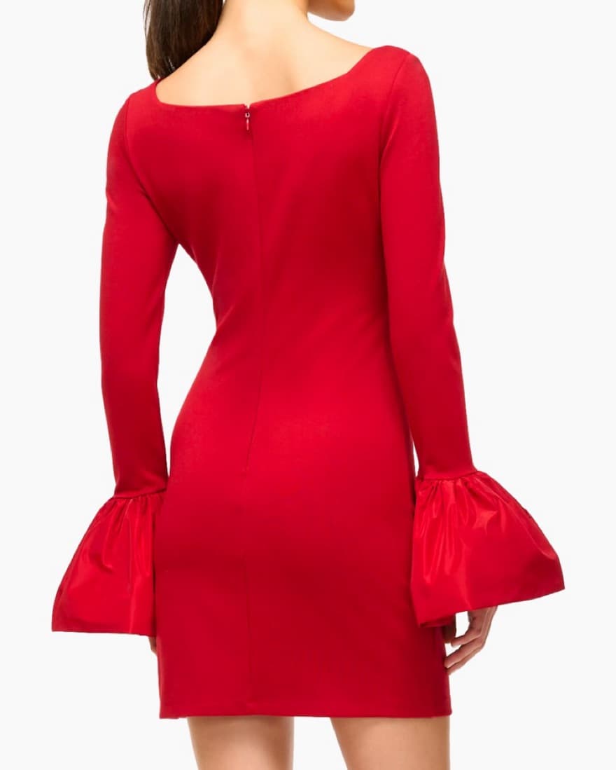 Staud Hawthorne Dress In Red - Image 2