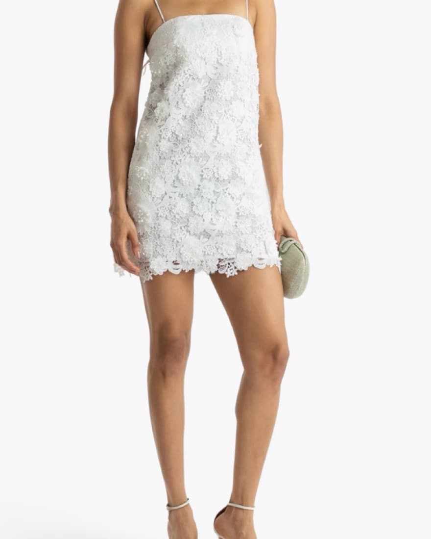 Zimmerman Raie guipure lace mini dress - Image 1