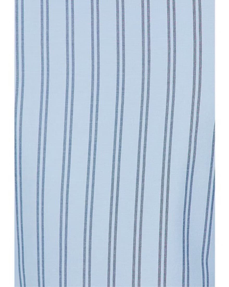 Alice Mini Dress in Sky Blue & White - Image 3