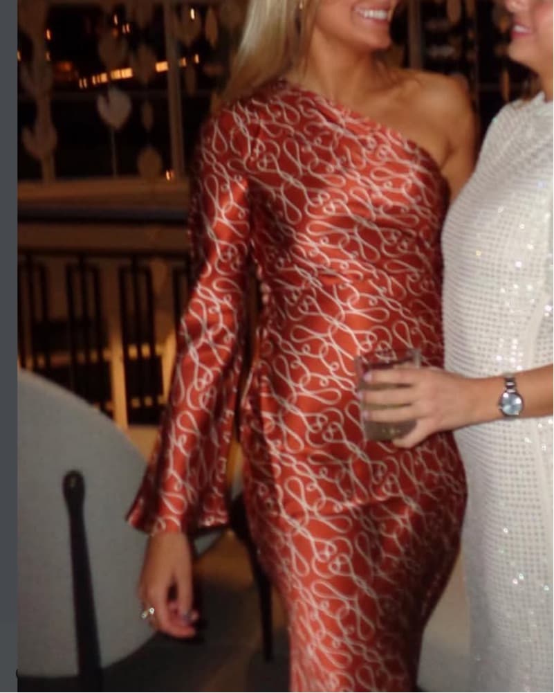 Shona Joy Silk Long Formal Dress  - Image 3