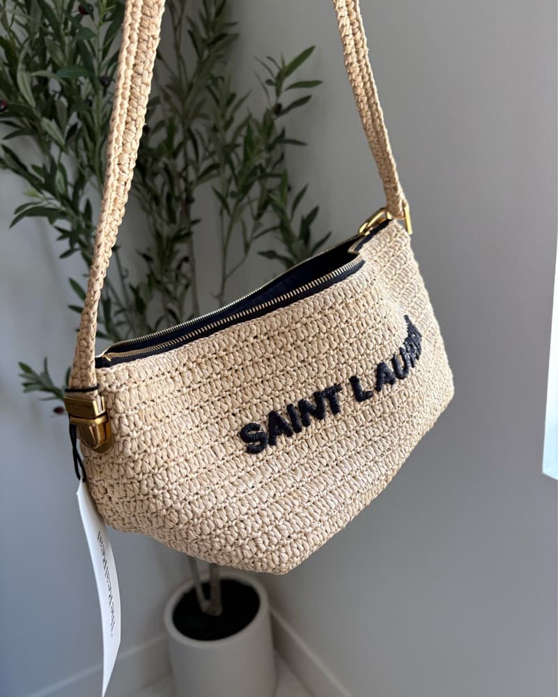 Saint Laurent Raffia Le Crossbody YSL - Image 2