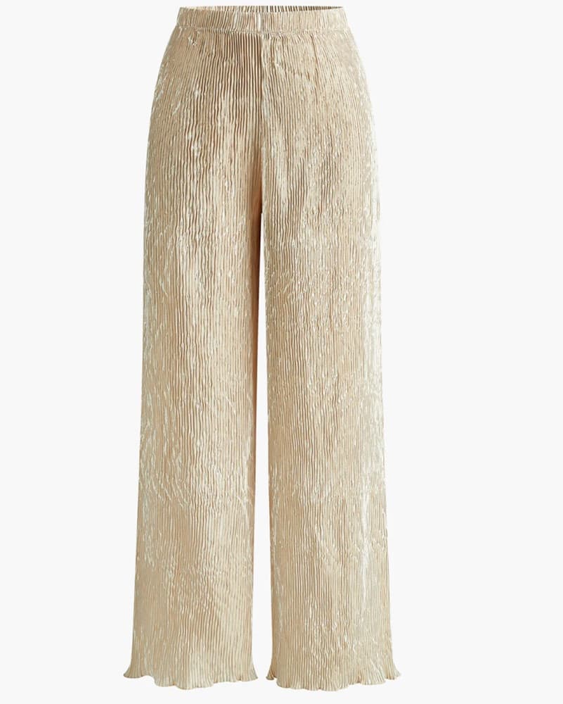 Asymmetric Halter Crop Top With Wide Leg - Image 6