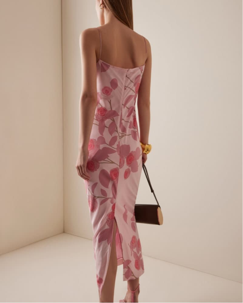 Bernadette Ripley Camelia-Print Silk Max - Image 2
