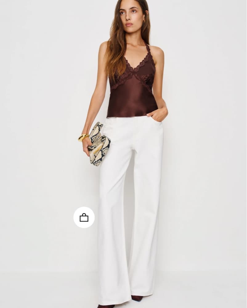 Reformation Monica Silk Halter Top  - Image 2