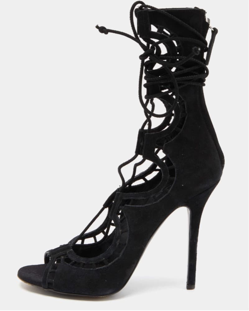 Giuseppe Zanotti Lace Up Cutout Heels - Image 2