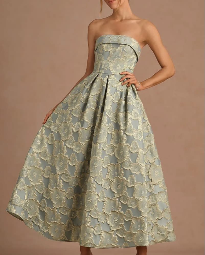 Beautiful Floral Gown - Image 1