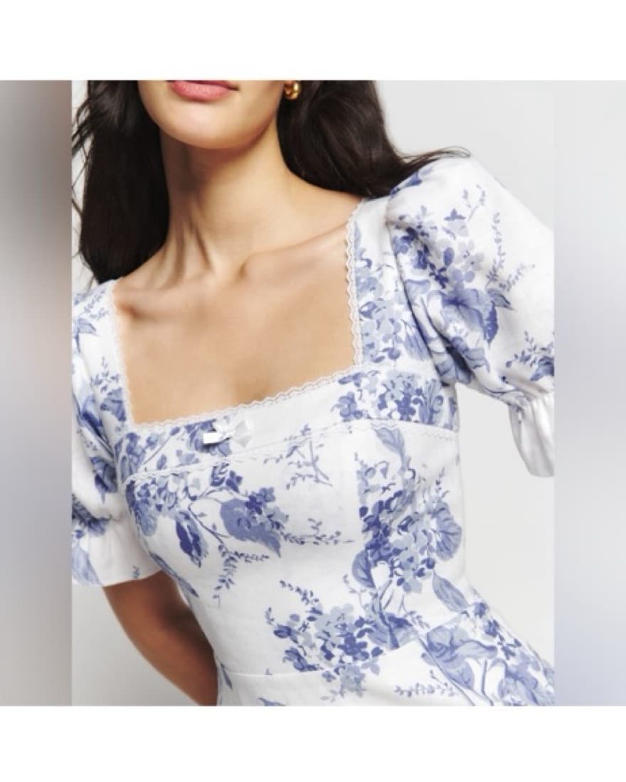 Reformation Evianna Lupine Linen Dress  - Image 2