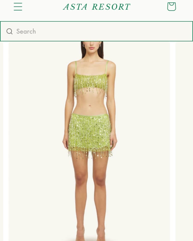 Asta Resort Yasmin Green Sequin Set - Image 2