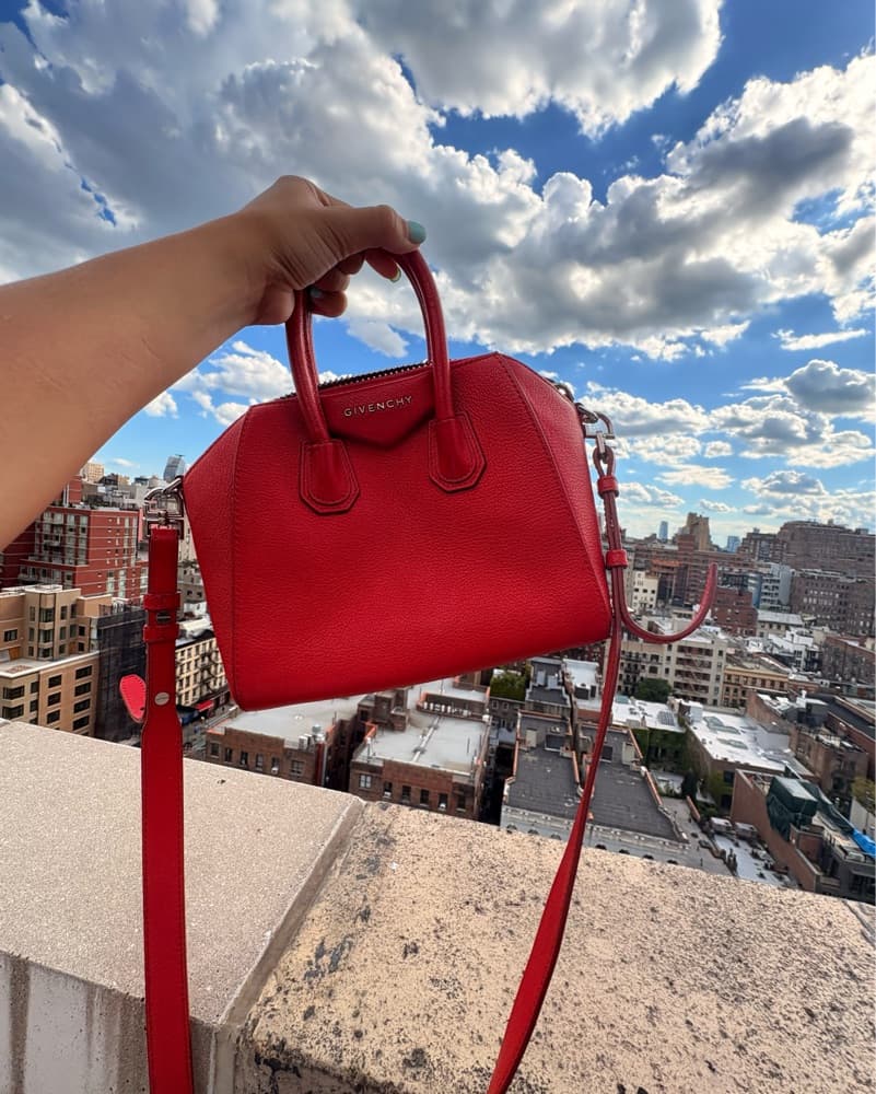 Givenchy Red Leather Crossbody - Image 1
