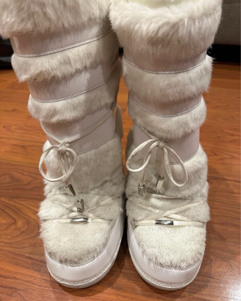 Dior Faux Fur Lined Boots - Image 1