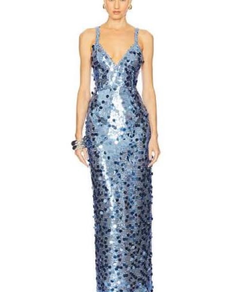 Retrofete Sparkling Sequin Maxi Dress - Image 1