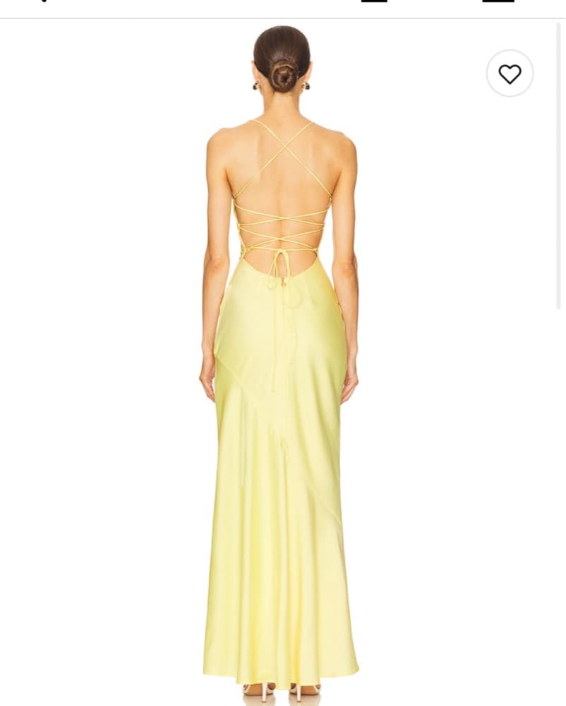 Nookie Entice Drape Gown in Lemon - Image 3