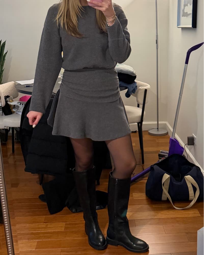 Gray Sweater Dress - Image 1
