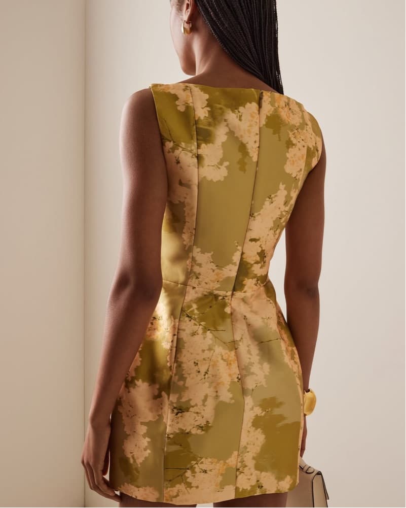 De La Vali Floral Twill Dress - Image 3