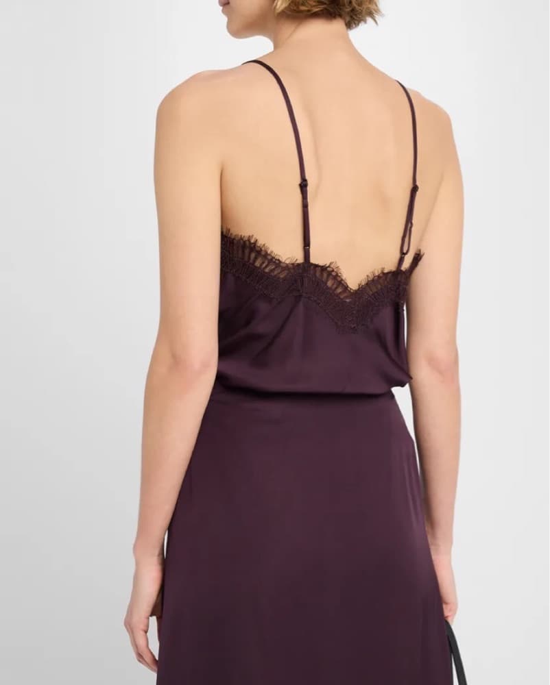Alc Burgundy Midi Dress (Bottom) - Image 2