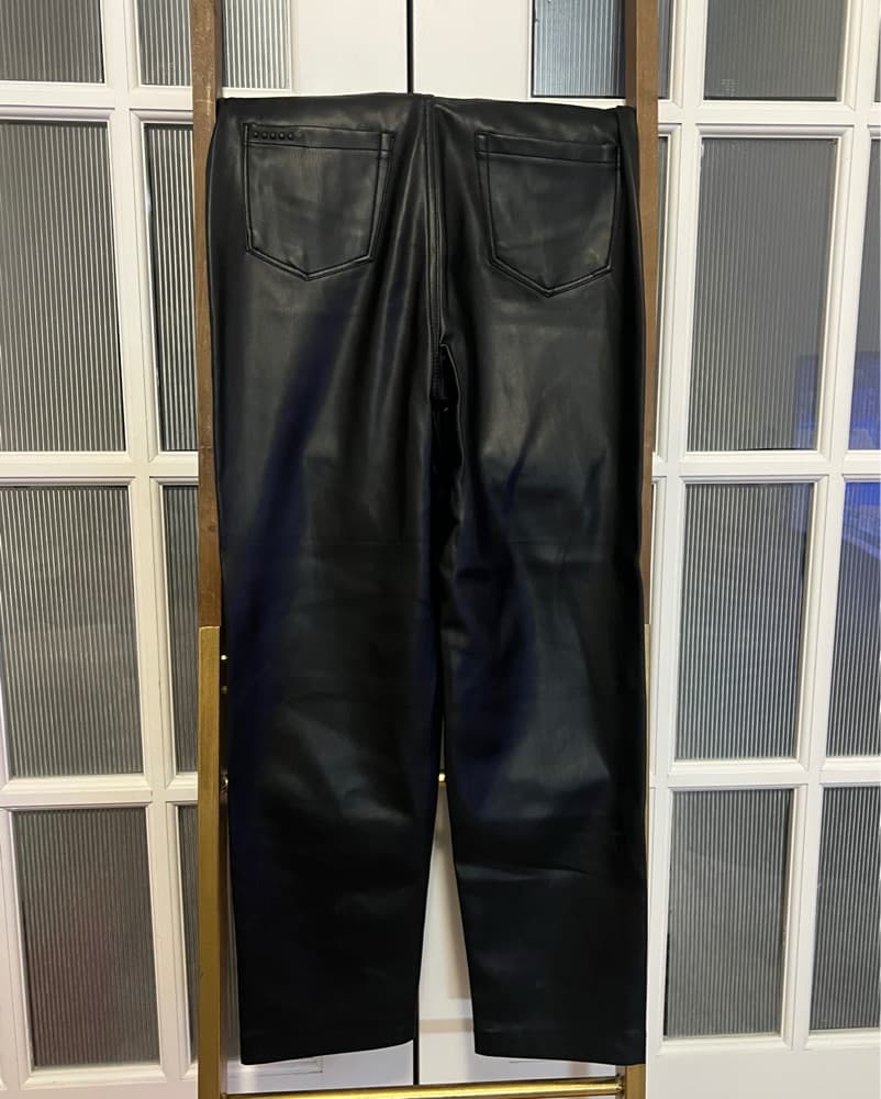 Sleek Faux Leather Pants - Image 2