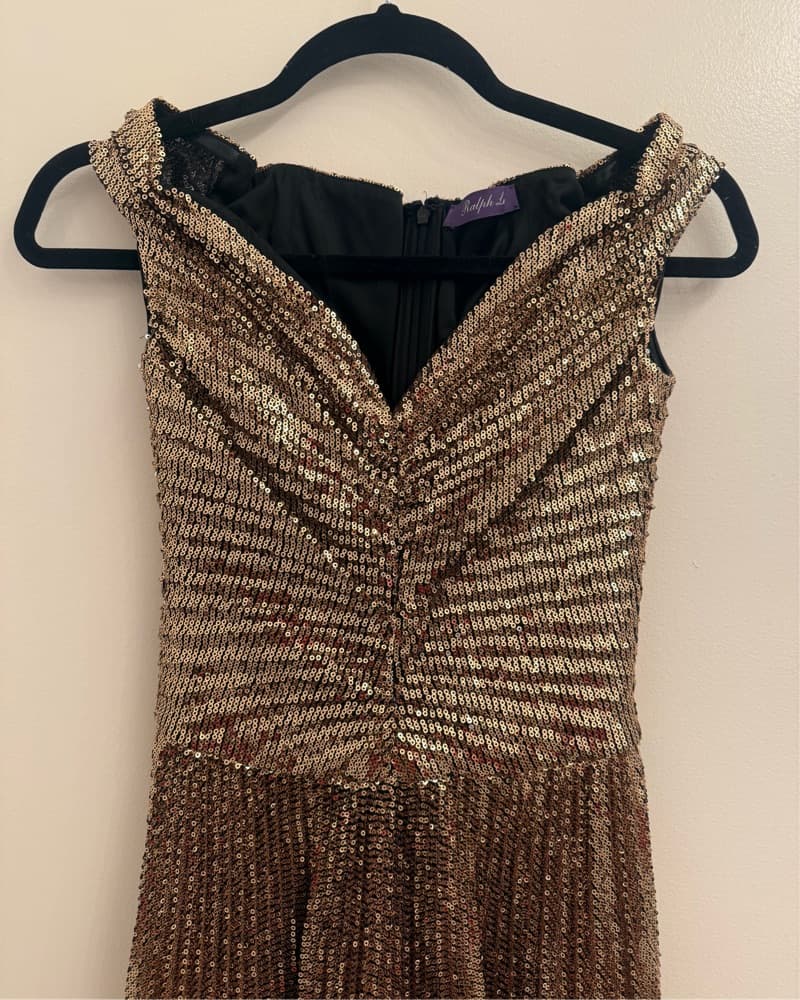 Ralph Lauren Purple Label Gold Dress - Image 2