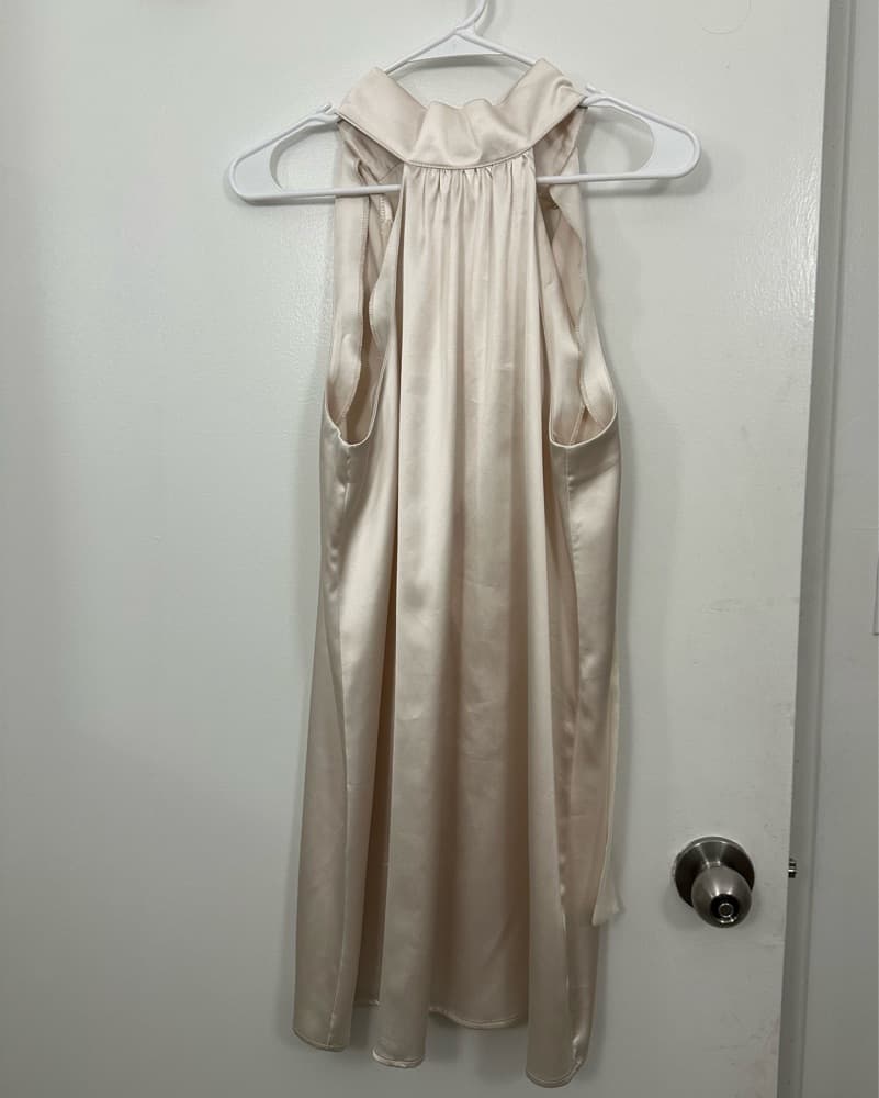 Silk Halter Neck Dress - Image 6
