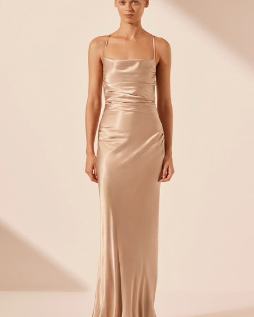 Shona Joy Silk Maxi Dress - Image 3