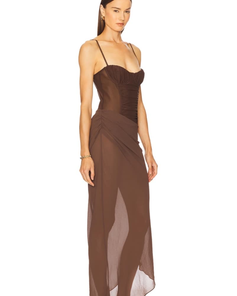 Revolve Brown Cut Out Dress - Image 2