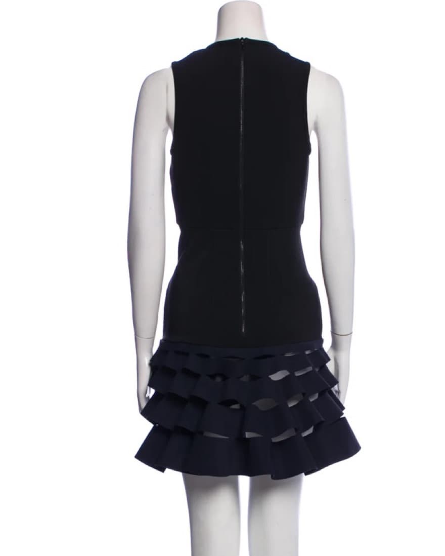 Dion Lee Black And Navy Mini Dress - Image 2