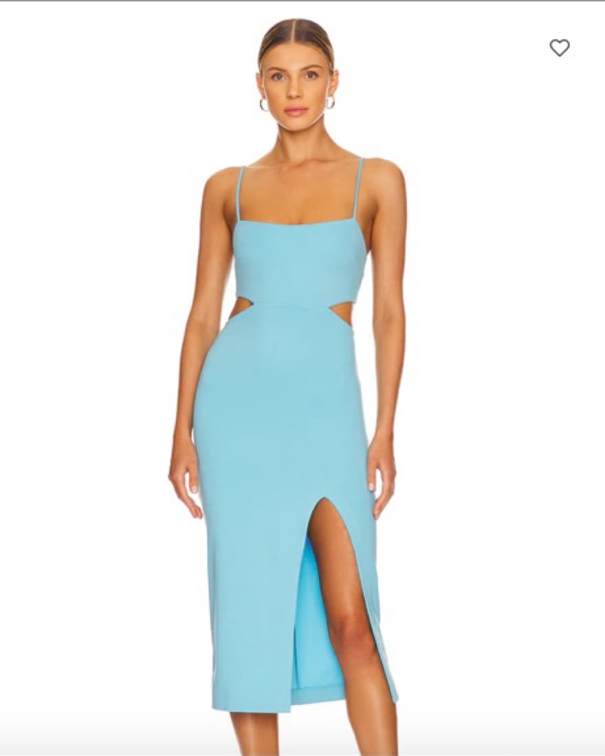 Ocean Blue Cutout Dress - Image 3