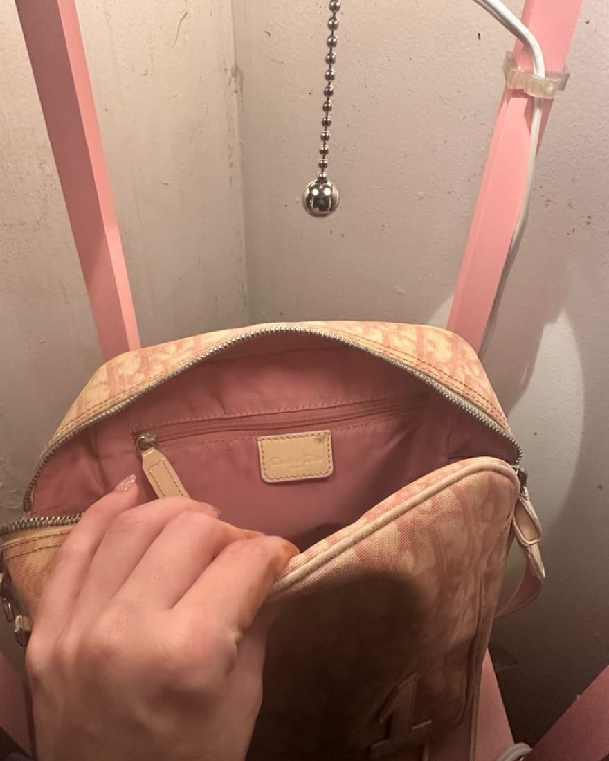 pink Dior crossbody - Image 4