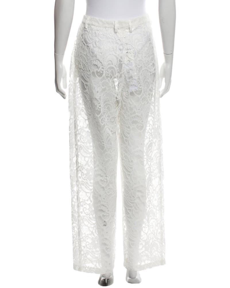White Lace Pants - Image 3