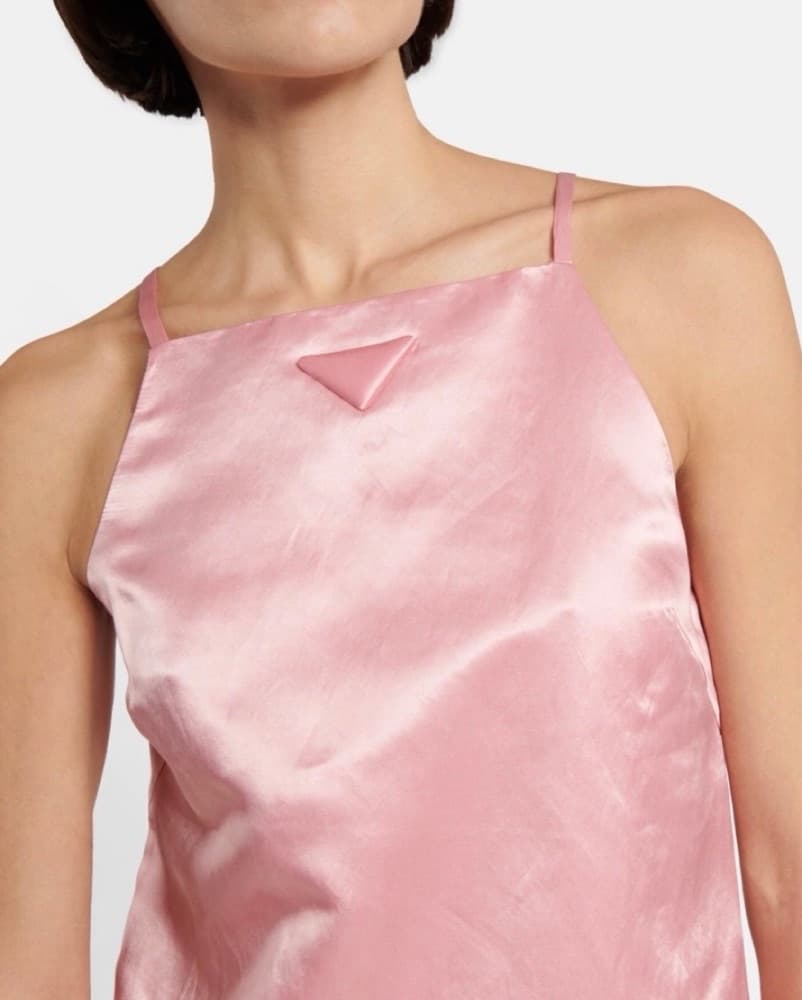 Prada Satin Mini Dress - Image 4