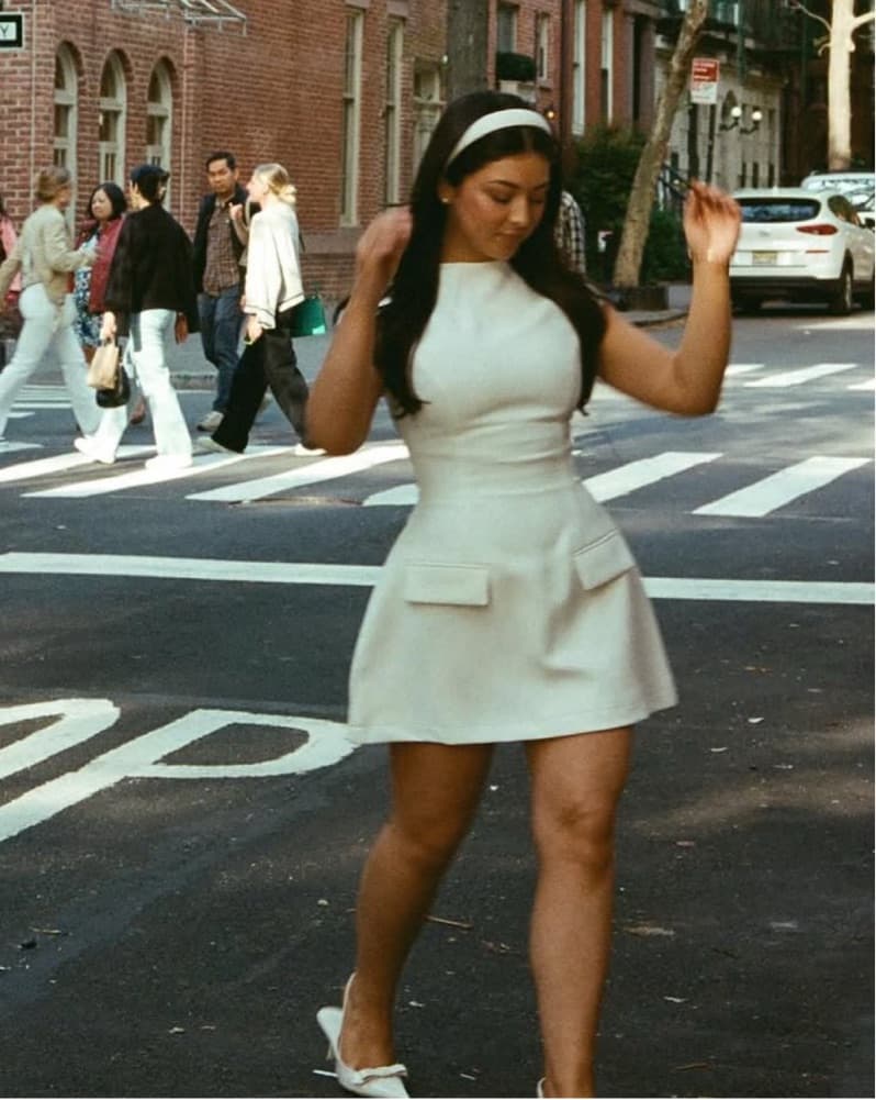 Odd Muse White Mini Dress - Image 2