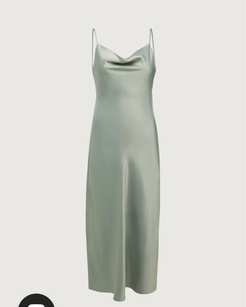 Elegant Teal Midi Slip Dress - Image 2