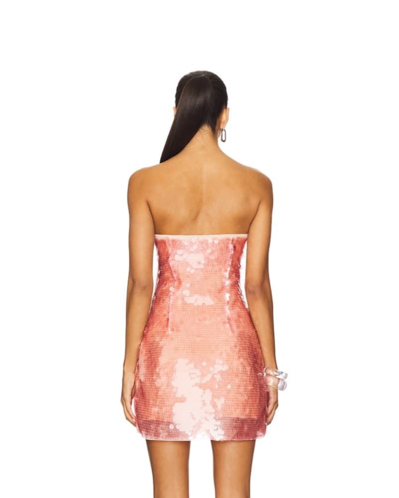 Superdown Pink Sequin Mini Dress - Image 3