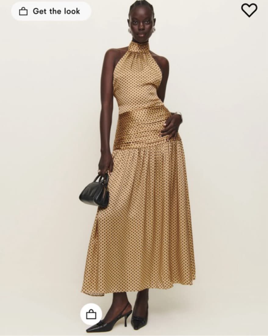 Reformation Zaria Silk Dress - Image 3