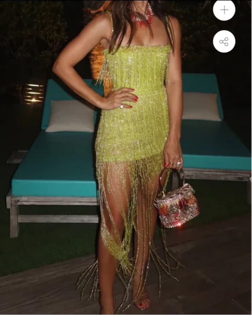 Rachel Gilbert Presley Beaded Mini Dress - Image 1