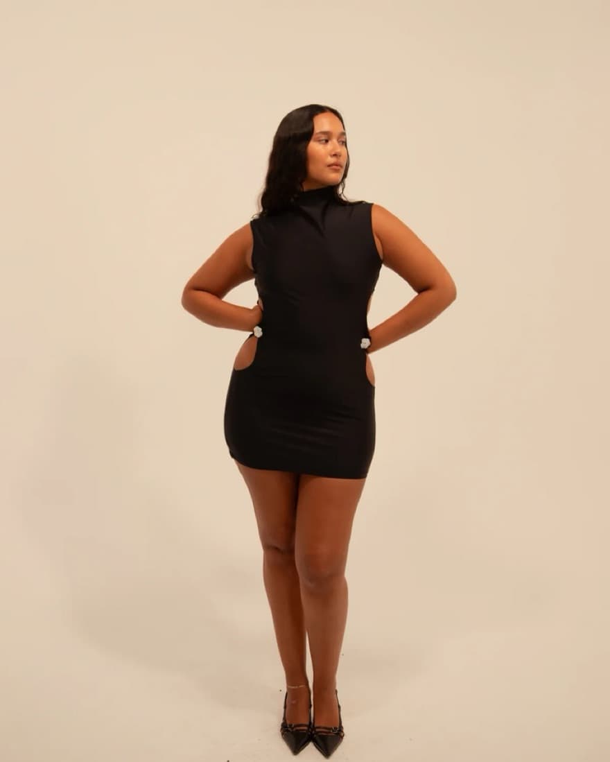 BUCI NYC Turtleneck Mini Dress - Image 2