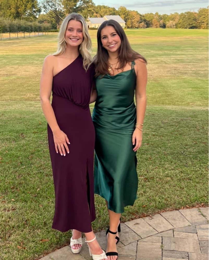 Green Silk Dress - Image 2