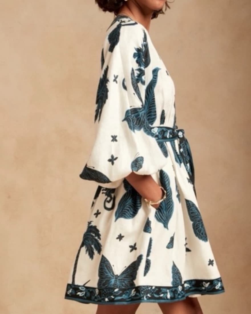 Banana Republic Linen Butterfly Dress - Image 3