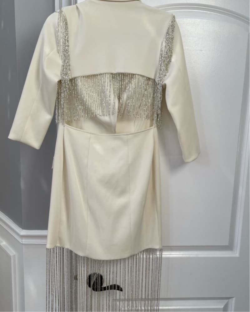 Blazer Dress With Pearls - Image 3