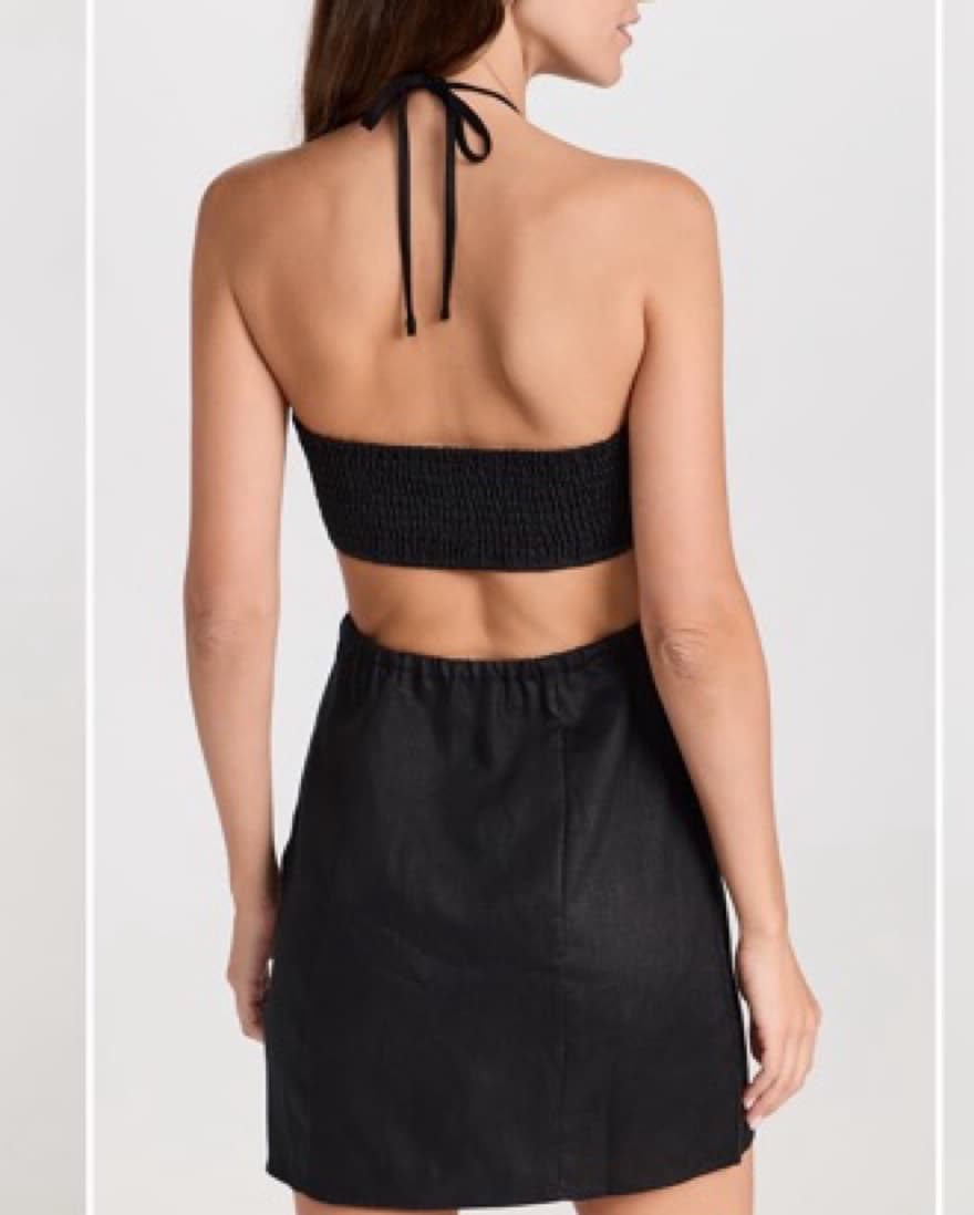 Reformation Mairwen Linen Cut Out Dress  - Image 4