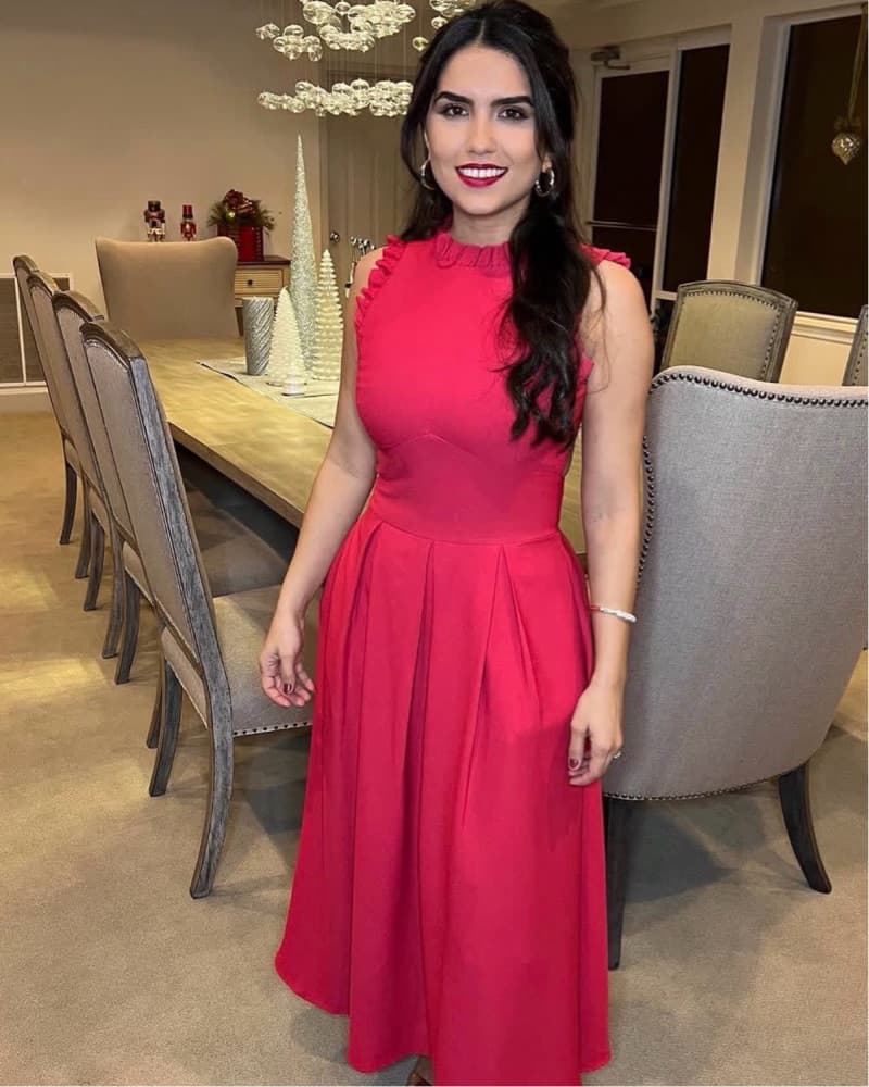Brazilian Brand Fleche | Midi Red Dress - Image 6