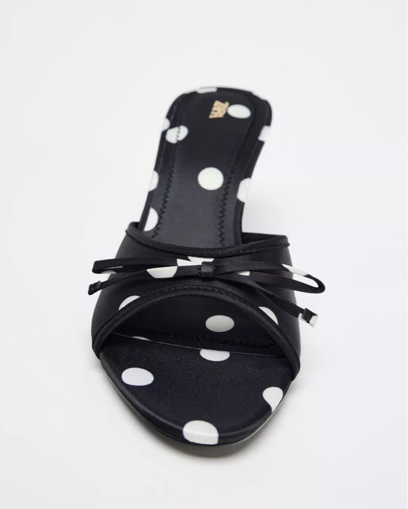 Zara Polka Dot Kitten Heels - Image 3