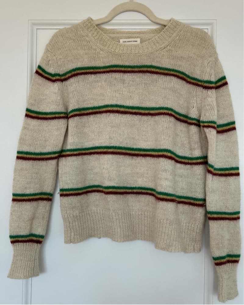 Isabel Marant Striped Beige Sweater - Image 2