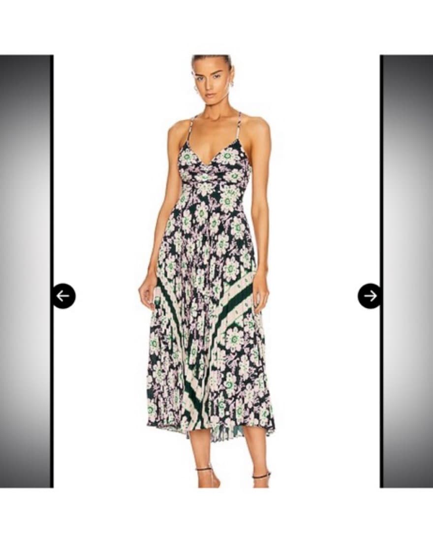 ALC Gemini Stella Scarf Print Dress - Gr - Image 3